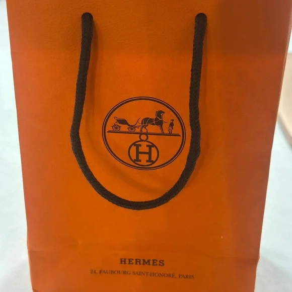 Hermès Twilly Scarf in Black, Blue, and Pink - Picture 5 of 9